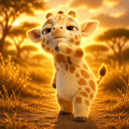 JiJi the dancing baby giraffe